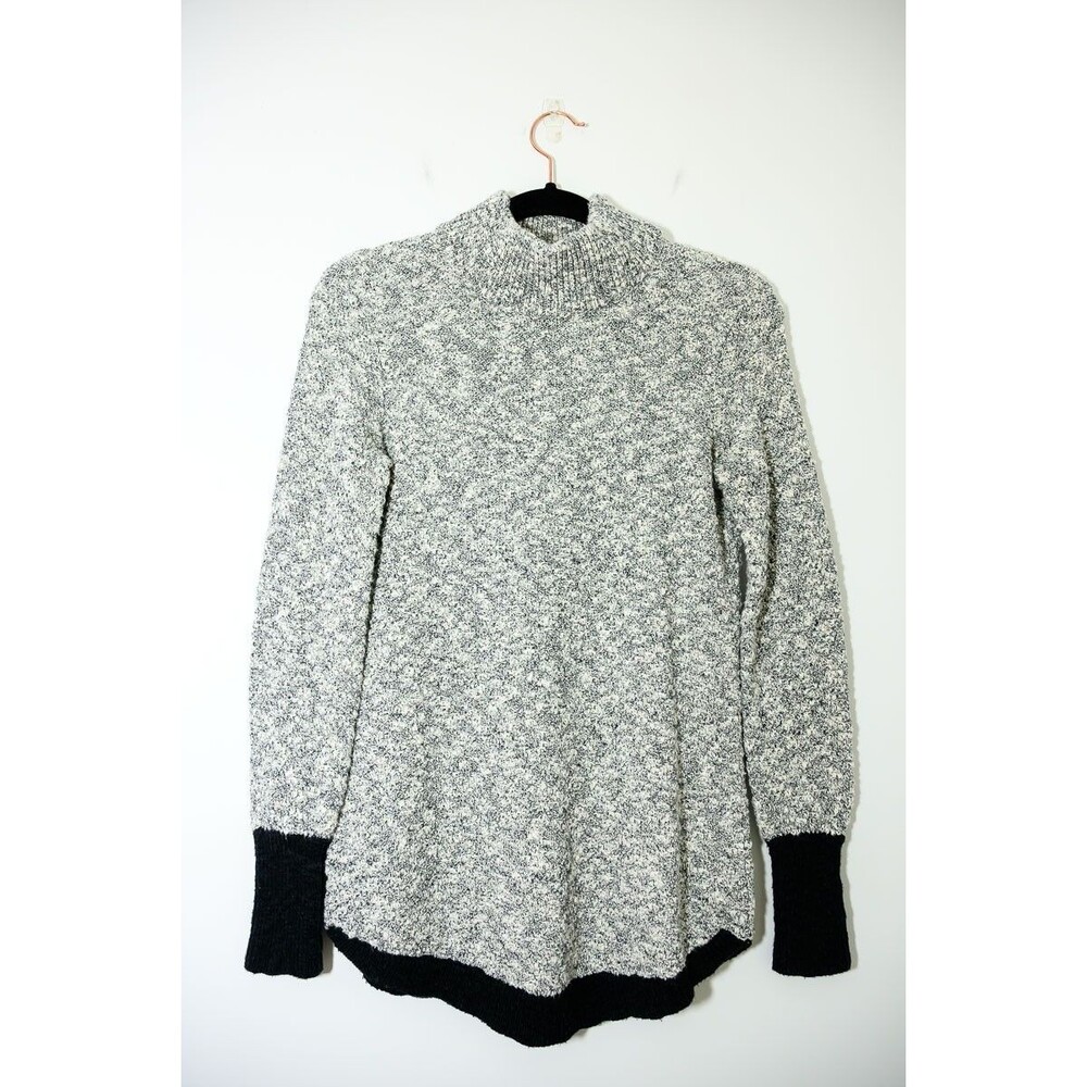 L.L. Bean Signature Sweater XXS Gray Cotton Linen